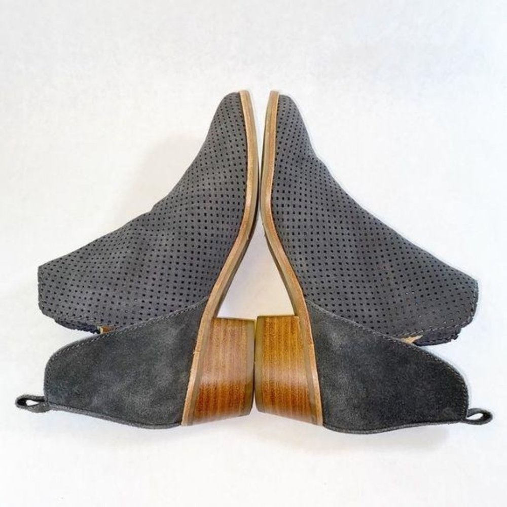 Dolce Vita Kaidie Slate Gray Leather Bootie 6.5 - Picture 4 of 9